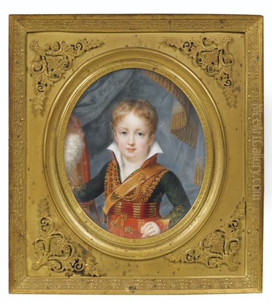 Ferdinand, Duc D'orleans, Enfant (1810-1842), Vers 1815 Oil Painting by Jean Baptiste Jacques Augustin