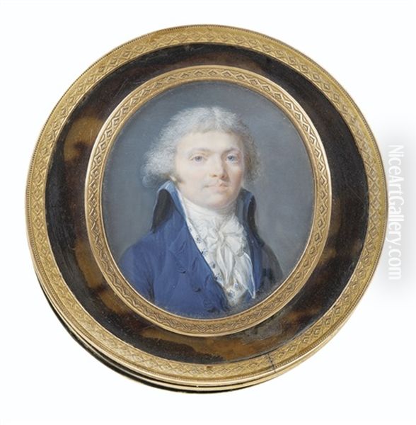 Portrait D'homme Oil Painting by Jean Baptiste Jacques Augustin