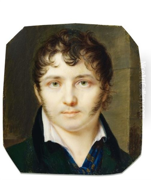 Autoportrait De L'artiste Oil Painting by Jean Baptiste Jacques Augustin