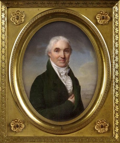 Portrait (baron De Saint Joseph?) Oil Painting by Jean Baptiste Jacques Augustin