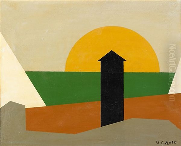 City Sunset Oil Painting by George Copeland Ault