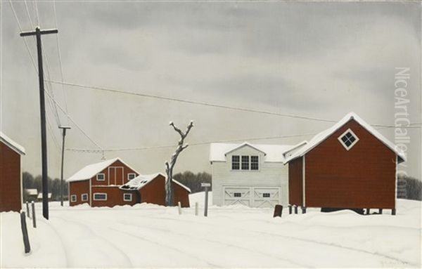 Daylight At Russell's Corners Oil Painting by George Copeland Ault