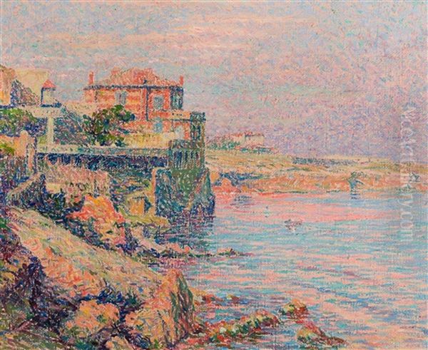 Villas A La Pointe-rouge, Marseille Oil Painting by Henri Aurrens