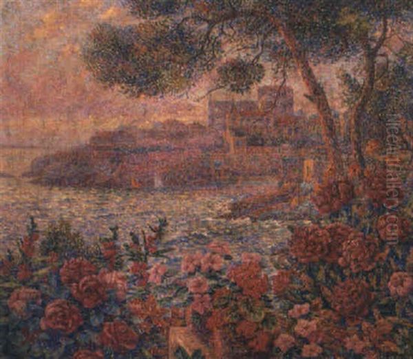 Environs De Marseille Oil Painting by Henri Aurrens