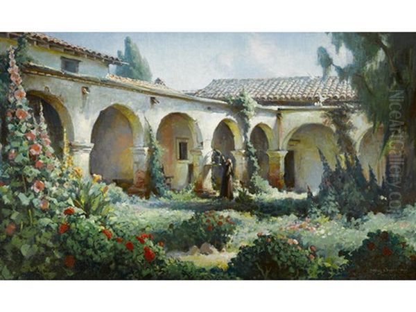 Mission San Juan Capistrano Oil Painting by Charles Percy Austin