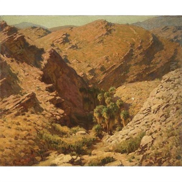 Palm Desert Oil Painting by Charles Percy Austin