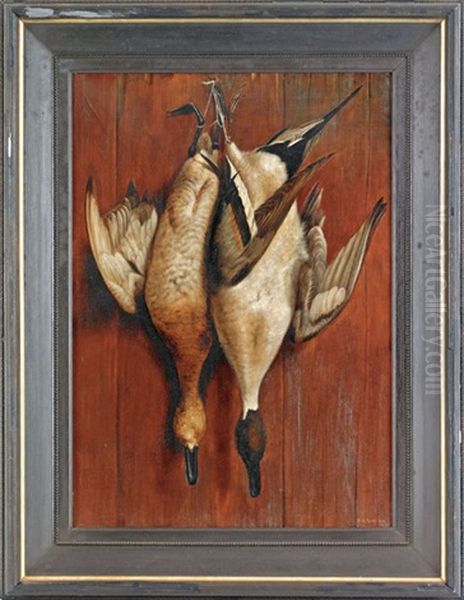 Hanging Game (pair) Oil Painting by Ben Austrian