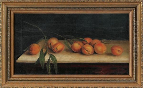 Still Life With Peaches Oil Painting by Ben Austrian