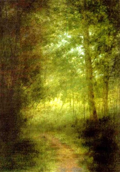 Woodland Landscape Oil Painting by Ben Austrian