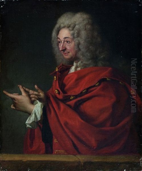 Portrait Presume De Saurin Oil Painting by Jacques Autreau