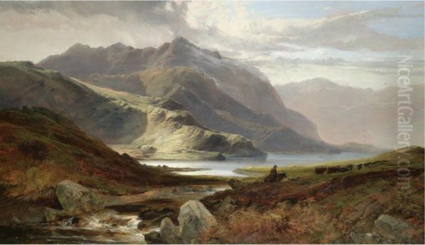 Near Loch Loi, Argyllshire Oil Painting by Joseph Adam