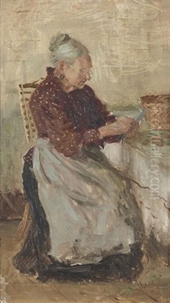 Frau An Einem Kuchentisch Oil Painting by Nikolai Avenirovich Shabunin