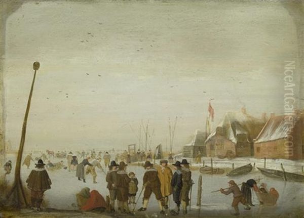 Winterszene Oil Painting by Hendrick Avercamp