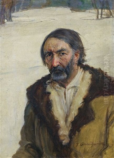 Hutsul Oil Painting by Teodor Axentowicz