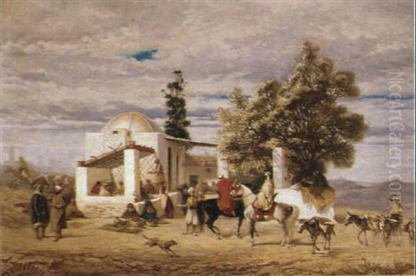 Orientaliskt Motiv Oil Painting by Adolphe Aze