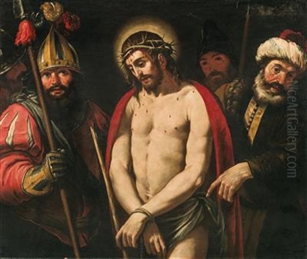 Ecce Homo Oil Painting by Giovanni Bernardino Azzolini