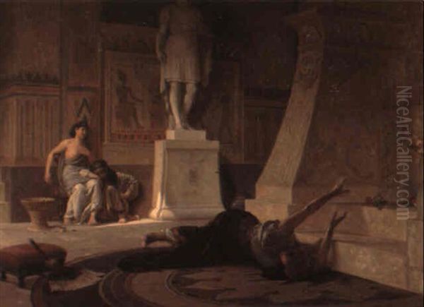 Pharaons Oil Painting by Louis Marie Baader