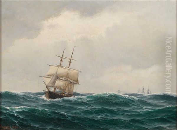 Maritime Painting Oil Painting by Carl Emil Baagoe