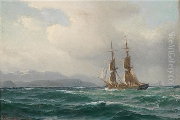 Maritime Painting Oil Painting by Carl Emil Baagoe