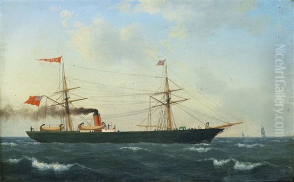 Skeppsportratt Humber Oil Painting by Carl Emil Baagoe