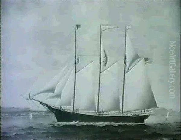 Merchant Ship William H. Allison Oil Painting by James Gardner Babbidge