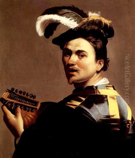 The Lute Player Oil Painting by Dirck Van Baburen