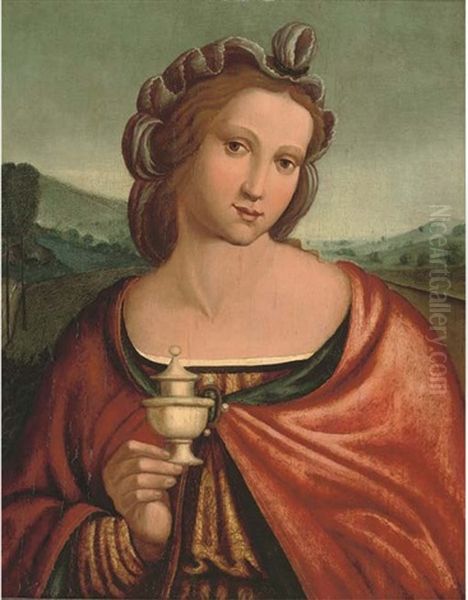 The Magdalen Oil Painting by  Bacchiacca