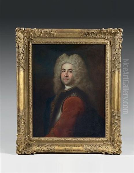 Portrait De Stanislas Comte Poniatowski Oil Painting by Marcello Bacciarelli