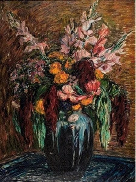 Blumenstilleben Oil Painting by Paul Bach