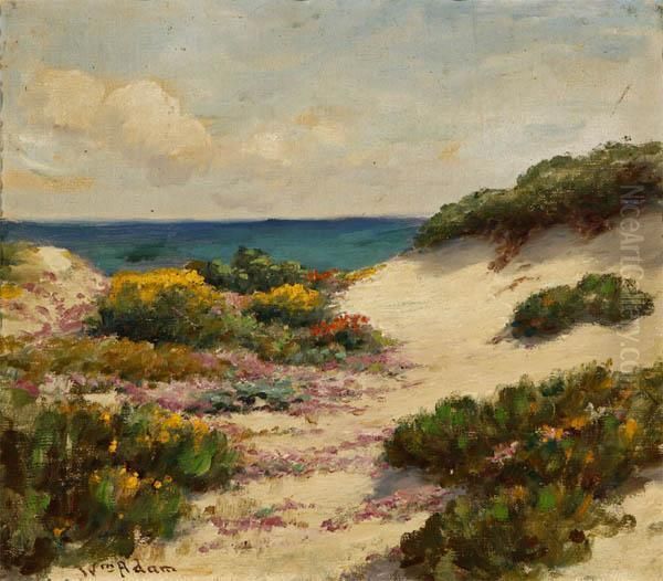 Sand Dunes - Sand Flowers Oil Painting by William Adam