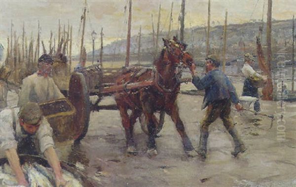 Fra Insejlingen Til Seinen Oil Painting by Otto Bache