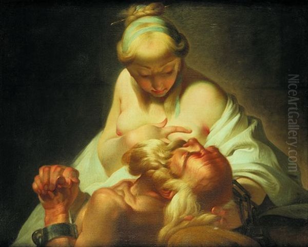 La Charite Romaine by Jean-Jacques Bachelier