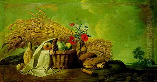 An Allegory Of Summer: Still Life by Jean-Jacques Bachelier