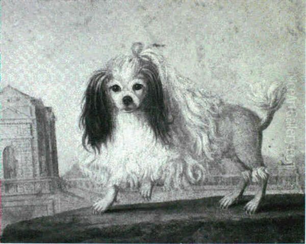 The Marquise De Sevignes Spaniel Oil Painting by Jean-Jacques Bachelier