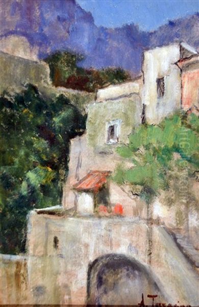 Casale Oil Painting by Terracina Arturo Bacio