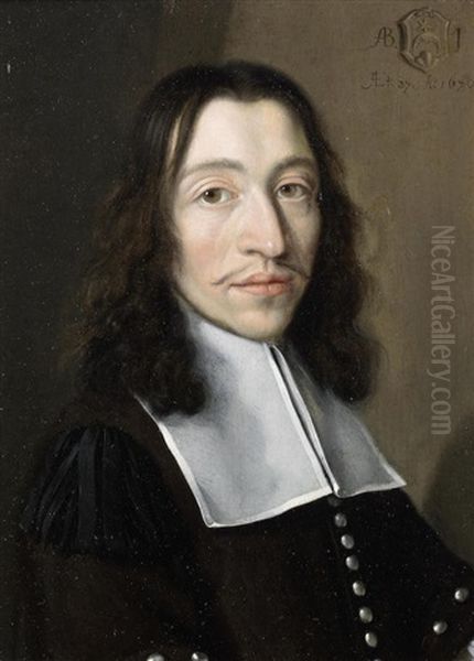 Portrait Of Pierre Piccand, Bust-length Oil Painting by Adriaen Backer