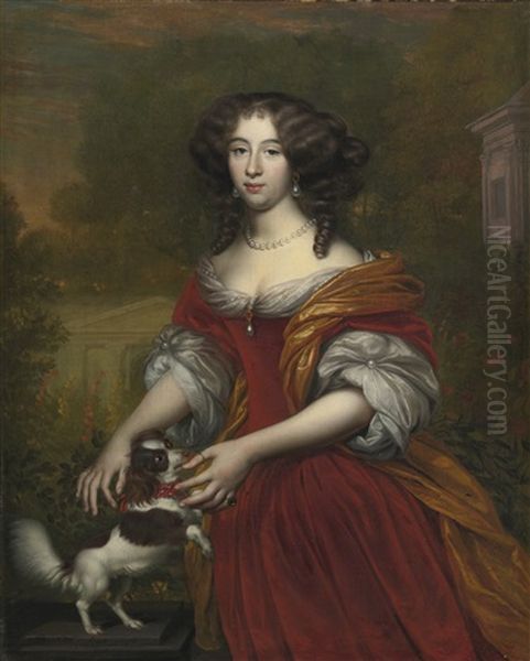 Portrait Of A Lady Oil Painting by Adriaen Backer