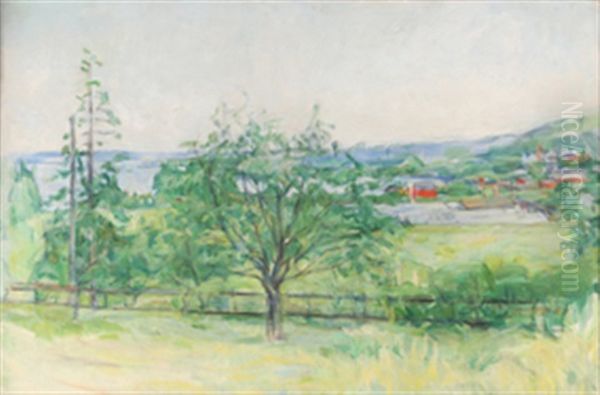 Fra Vollenbukten I Asker Oil Painting by Harriet Backer