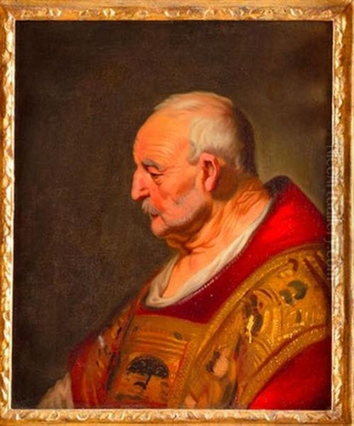 Portrait D'hippocrate De Profil Oil Painting by Jacob Adriaensz de Backer