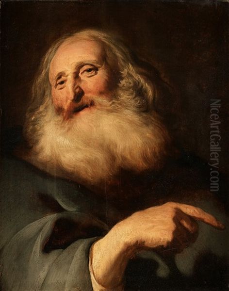 Older Man With Beard Oil Painting by Jacob Adriaensz de Backer