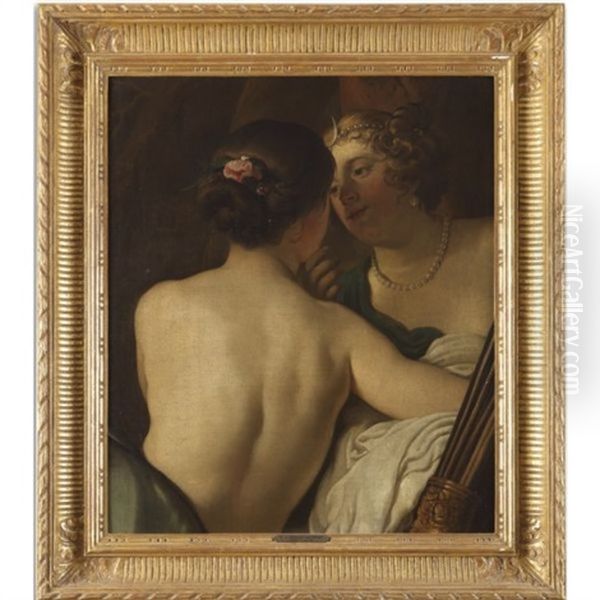 Jupiter In The Guise Of Diana Seducing Callisto Oil Painting by Jacob Adriaensz de Backer