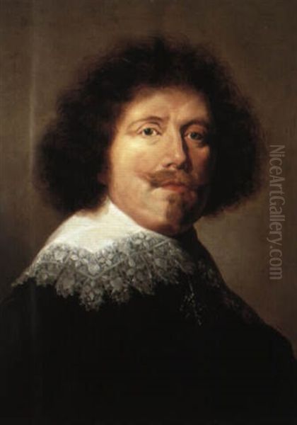 Portrait Of A Man Oil Painting by Jacob Adriaensz de Backer