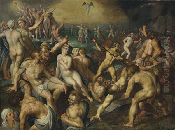 The Last Judgment Oil Painting by Jacob De Backer