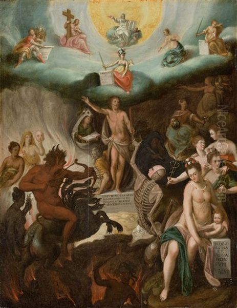 Apocalypse - From The Book Of Revelation Oil Painting by Jacob De Backer