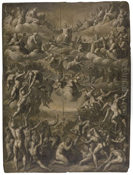 The Last Judgement Oil Painting by Jacob De Backer