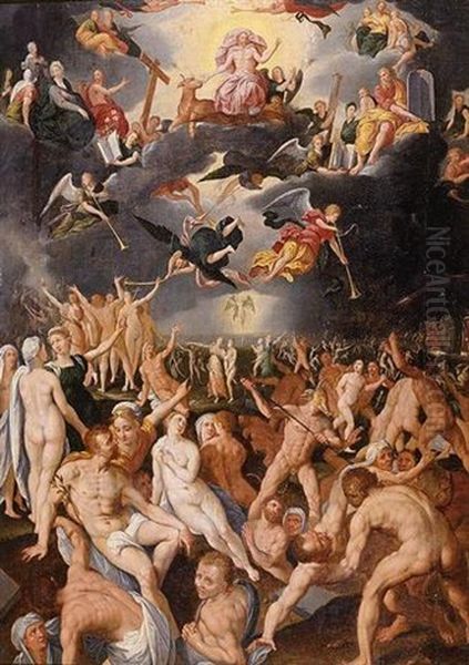 The Last Judgement Oil Painting by Jacob De Backer