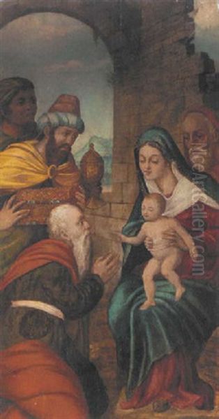 The Adoration Of The Magi Oil Painting by Jacob De Backer