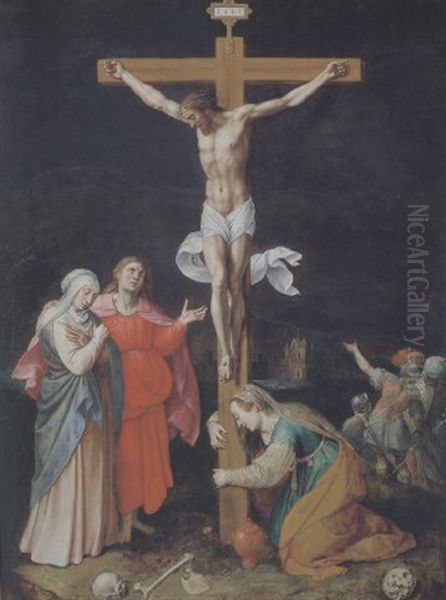 Die Kreuzigung Christi Oil Painting by Jacob De Backer