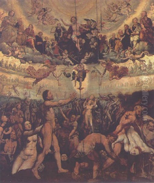 The Last Judgement Oil Painting by Jacob De Backer