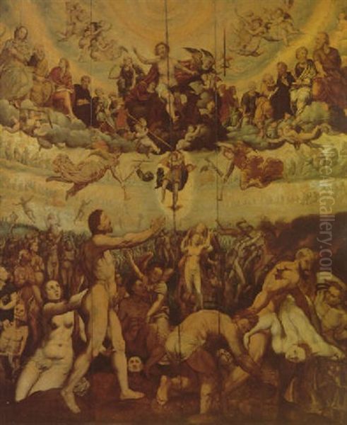 The Last Judgement Oil Painting by Jacob De Backer